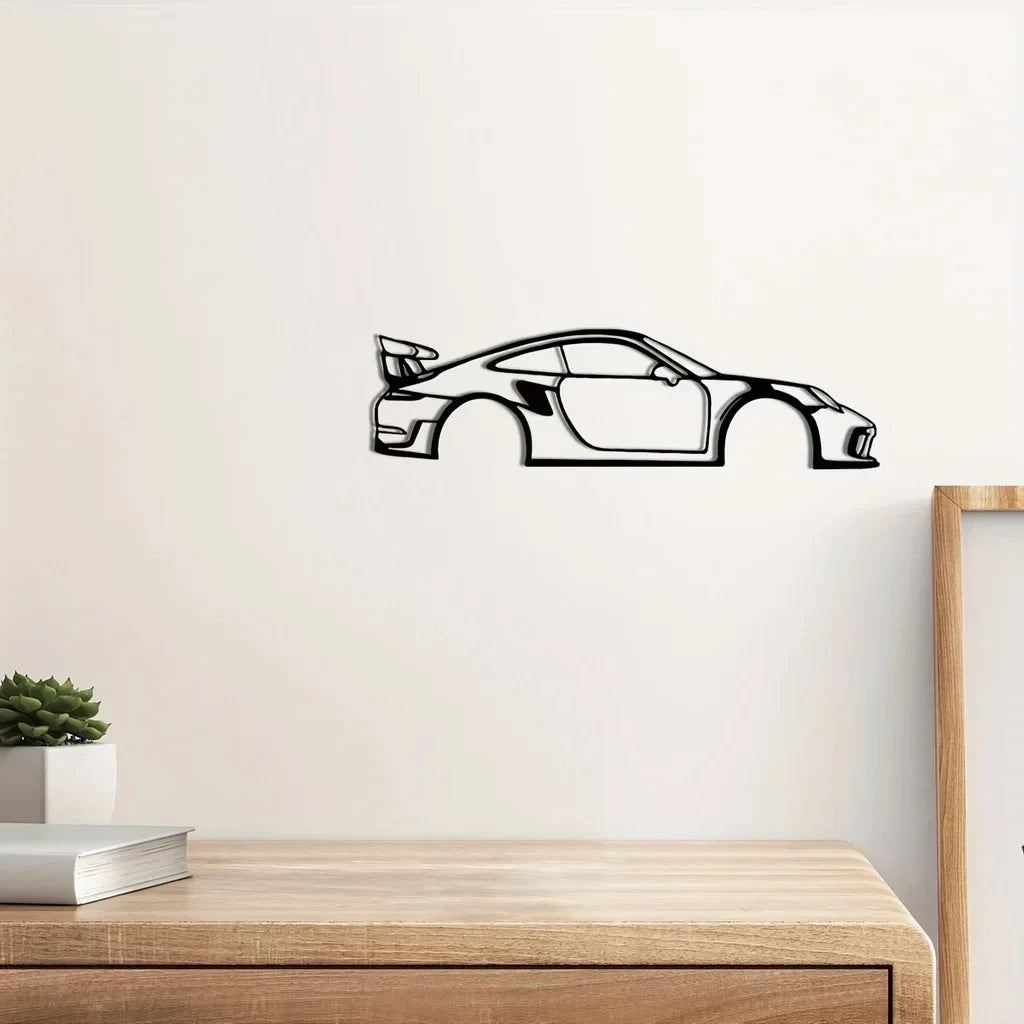 Gt2rs metal wall silhouette
