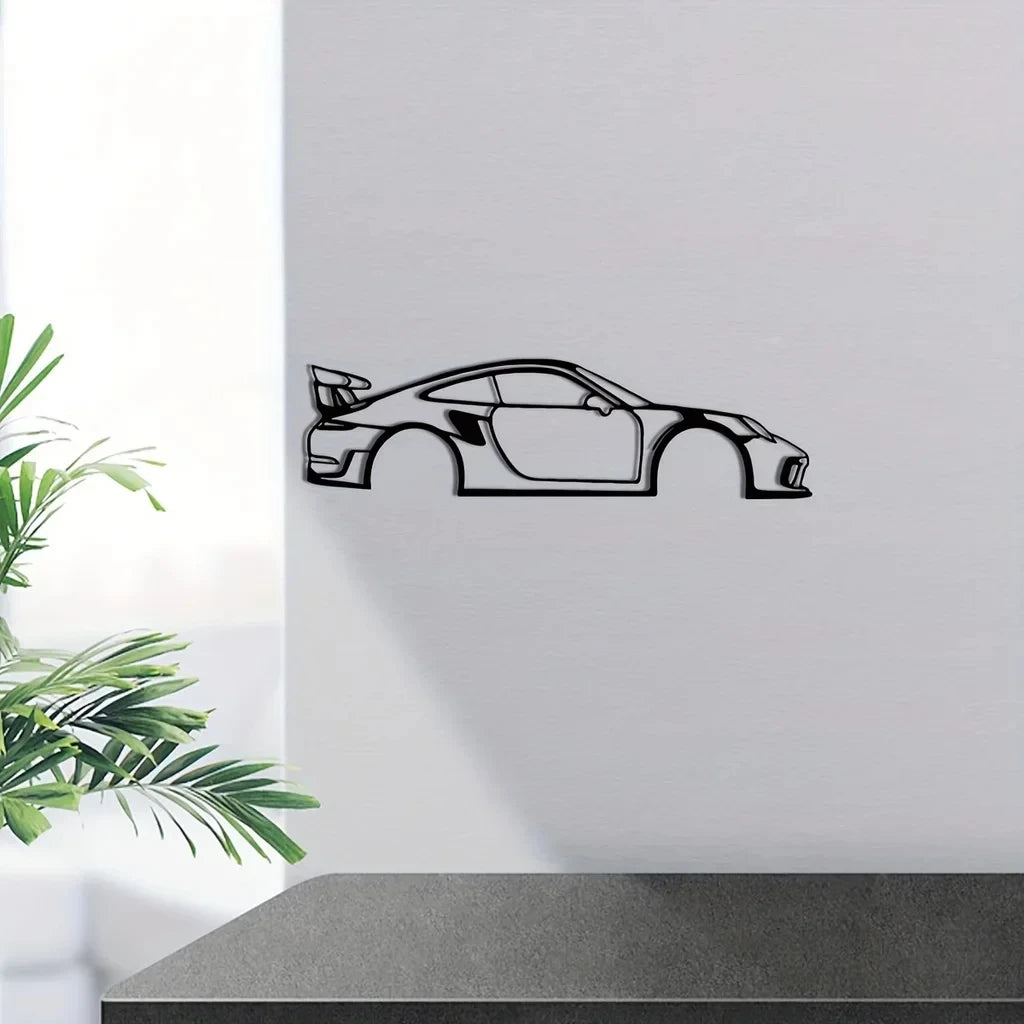 Gt2rs metal wall silhouette