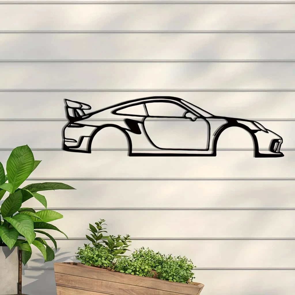 Gt2rs metal wall silhouette