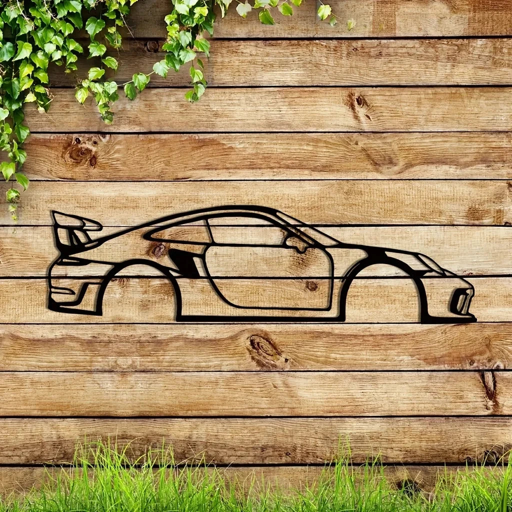 Gt2rs metal wall silhouette