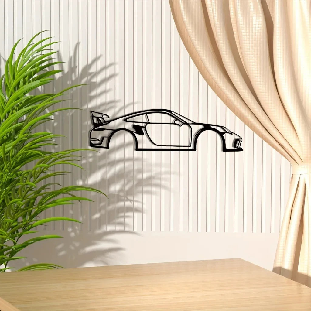 Gt2rs metal wall silhouette